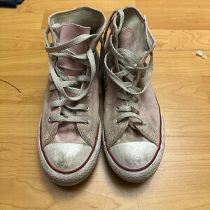 Pink Converse High-Top Sneakers